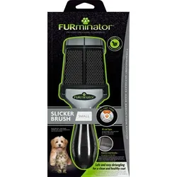 FURMINATOR Pudelbürste S - Sonstiger Hundebedarf, professionelle FURminator® Slicker Brush für effektives Kämmen und Glätten des Fells.