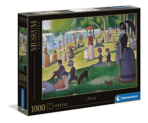 Clementoni 39613 Seurat Puzzle - 1000 Teile Museum Collection, fördert Konzentration und Denkvermögen, ideal für Kunstliebhaber