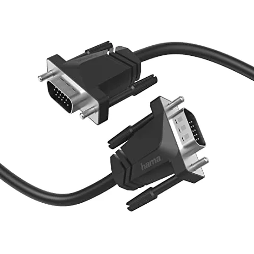 Hama VGA-Kabel 1,50 m - Full-HD 1080p, doppelte Abschirmung für störungsfreie Videoübertragung von PC, Notebook zu Monitor, TV oder Beamer