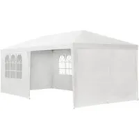 Juskys Partyzelt mit 6 Seitenteilen - Partyzelte für Gartenfeiern, mit 18 m² Grundfläche und abnehmbaren Seitenwänden – ideal für Grillabende, Geburtstags- oder Hochzeitsfeiern.