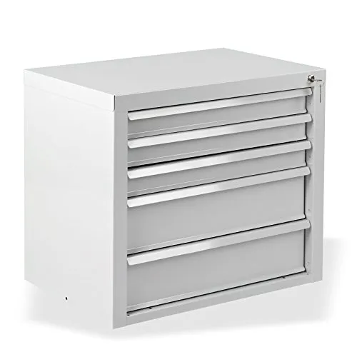 DEMA Schubladenschrank Werkzeugschrank Fernando mit 5 Schubladen grau - Robuster Werkzeugschrank mit 5 praktischen Schubladen, ideal für die Organisation Ihrer Werkzeuge. Perfekt für die Werkstatt oder Garage – entdecken Sie auch unsere passenden Schubladeneinteiler!