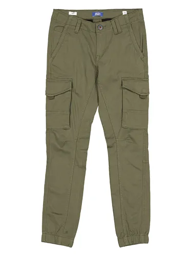 JACK & JONES Junior Cargohose "Paul" in Khaki, Größe 176 - Kinder-Stoffhosen mit 40% Rabatt! Die praktische Cargohose bietet Platz für alles Wichtige und sorgt mit ihrem bequemen Schnitt für viel Bewegungsfreiheit.