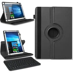 Tablet Tasche 10 10.1 Zoll Bluetooth Hülle Tastatur Schutzhülle QWERTZ Keyboard