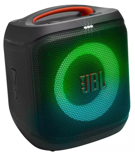 JBL PartyBox Encore Essential 2 Lautsprecher - Kabelloser Lautsprecher mit 100 W JBL Pro Sound, spritzwassergeschützt (IPX4) und dynamischen Lichteffekten – perfekt für jede Party!