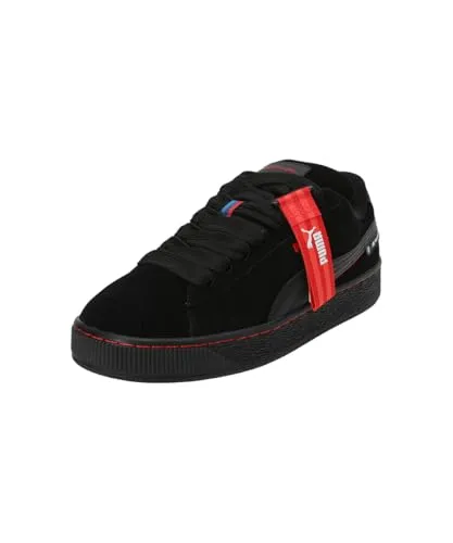Puma Unisex BMW MMS Suede XL Sneaker Schwarz-Pop-Rot 40.5 EU - Modischer Sneaker aus hochwertigem Leder, ideal für den Alltag. Der BMW MMS Suede XL überzeugt durch seinen sportlichen Look und bietet optimalen Tragekomfort.