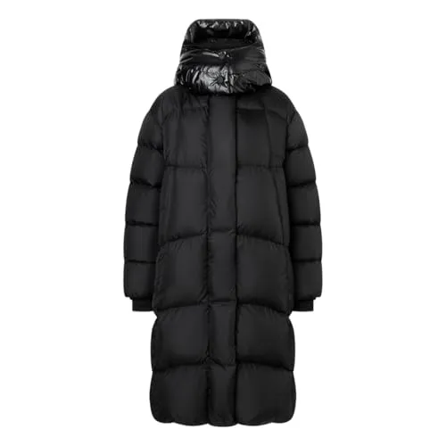Bogner Fire + Ice Annie-D - Damen Steppparka, Größe 42, Farbe Schwarz - Eleganter Steppparka mit abnehmbarer Kapuze und praktischem Zwei-Wege-Zipper. Ideal für stilvolle Auftritte bei kühlen Temperaturen und mit zwei seitlichen Taschen für zusätzlichen Komfort.