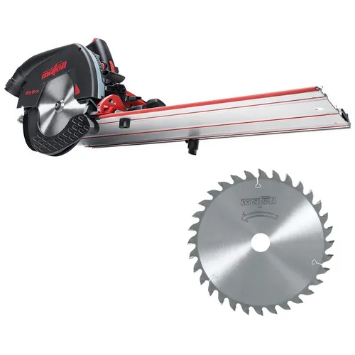 Mafell Kappschienen-Säge KSS60cc 230V 1800W mit HM Sägeblatt - Präzise Handkreissäge für professionelle Anwendungen, ausgestattet mit leistungsstarkem 1800W Motor und hochwertigem Sägeblatt für exakte Schnitte.