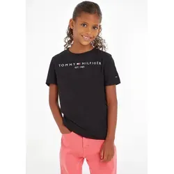 Tommy Hilfiger Kinder Unisex T-Shirt Kurzarm Essential Tee - T-Shirts für Jungen, aus 100% Bio-Baumwolle für höchsten Tragekomfort, ideal für jeden Alltag und Freizeitlook.