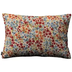 Dekoria Kissenhülle Rot Floral 47x28 cm - Stilvolle Kissenbezüge aus Jacquard mit verdecktem Reißverschluss. Perfekt für ein gemütliches Zuhause und zusätzlichen Sitzkomfort. Oeko-Tex® zertifiziert für geprüfte Qualität.