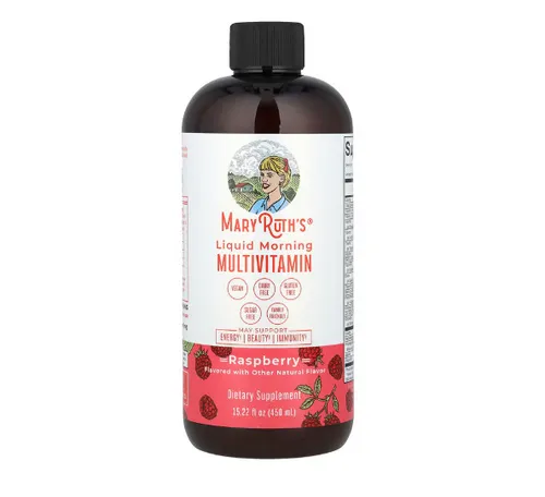 MaryRuth's, Liquid Morning Multivitamin, Himbeere, 450 ml