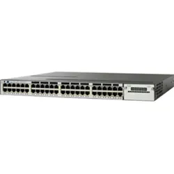 Cisco Catalyst WS-C3750X-48PF-E, Managed, Gigabit Ethernet (10/100/1000), Power over Ethernet (PoE), Rack-Einbau, 1U