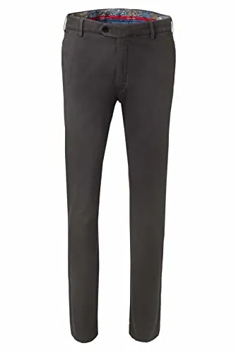 MEYER Soft Cotton Chino - Bequeme Hose mit Stil - Hochwertige Chino mit französischen Seitentaschen, Extra-Münztasche und Knopf-Gesäßtaschen. Ideal für einen modischen Look im Alltag.