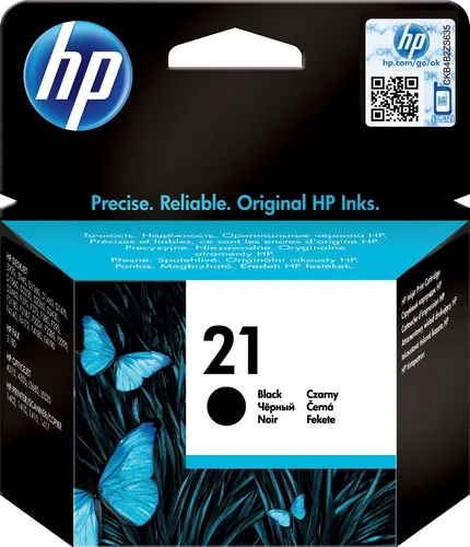 HP 21 schwarz Original Druckerpatrone C9351AE - 5ml, für bis zu 190 Seiten, kompatibel mit DeskJet und OfficeJet Druckern