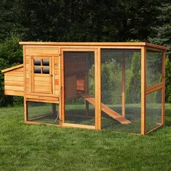 MyAnimal Hühnerstall MH-04 für 4 Hühner mit Eiablage - Kleintierkäfige - Robuster Hühnerstall mit wasserabweisendem Dach, ideal für artgerechte Haltung und optimalen Schutz Ihrer Hühner.