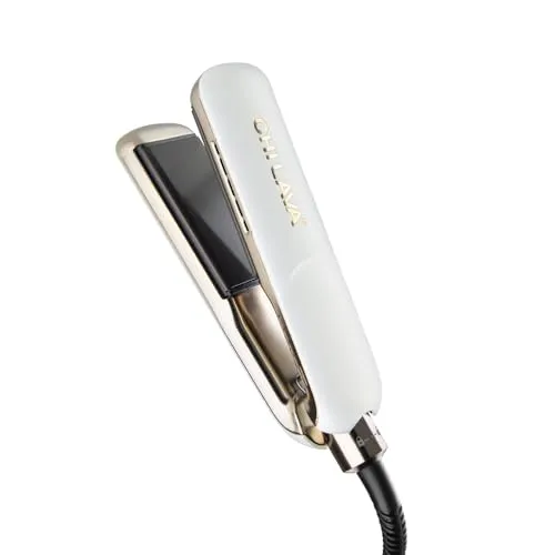 CHI Lava Ministyler - White - Glätteisen mit Vulkanlava und CHI-Keramik für glänzendes Haar. Ideal für unterwegs dank schneller Aufheizung und Doppelspannungsfunktion.