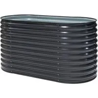 Westmann Metall Hochbeet "Grow Faster" - Ertragreich Gärtnern in Anthrazit - Hochbeet, ideal für Balkon, Terrasse oder Garten, ermöglicht individuelles Gärtnern und steigert Erträge durch optimale Wachstumsbedingungen.