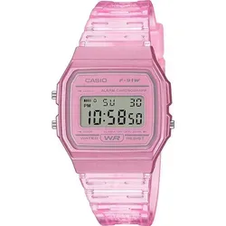 Casio Uhr F-91WS-4DF + BOX - Rosa