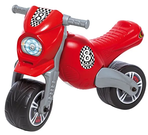 Dohany Rutscher Motorrad Fahrzeug Cross 8 - Kinder Laufrad - Kinderfahrzeug für 5-Jährige, massive Konstruktion und große Räder für optimale Stabilität und Sicherheit beim Lernen.