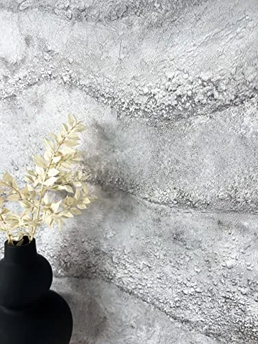 Newroom Tapete Hellgrau - Moderne Vliestapete mit 3D Steinoptik - Tapeten: Hochwertige Vliestapete in Hellgrau mit 3D Steinmauer-Design. Ideal für jeden Raum und leicht zu tapezieren dank gratis Tapezier-Ratgeber.