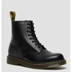 Dr. Martens 1460 Unisex Stiefel - Robuste Winterboots - Wanderschuhe mit Zuglasche und hochwertigem Leder, ideal für kalte Tage und trendige Outfits. EU-Größe 41, schwarz, runde Schuhspitze.