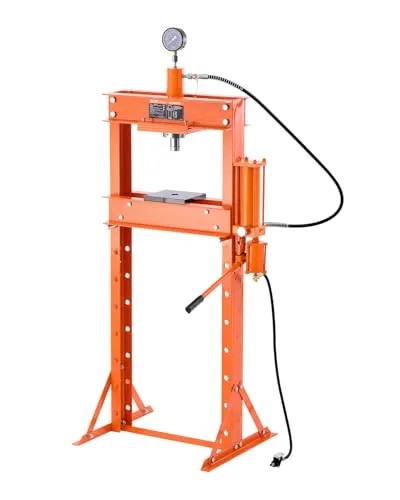 VEVOR hydraulische Werkstattpresse 20 t - Gesenkbiegepressen mit 20 t Tragkraft, ideal zum Biegen, Richten und Stanzen von Metallteilen, ausgestattet mit einstellbarem Arbeitstisch für flexible Anwendungen.