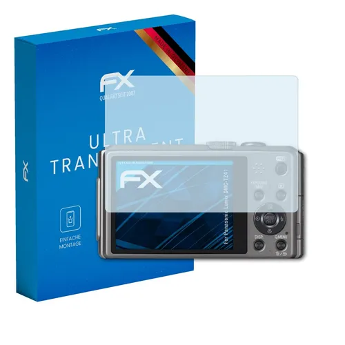atFoliX 3x Displayschutzfolie für Panasonic Lumix DMC-TZ41 Schutzfolie klar