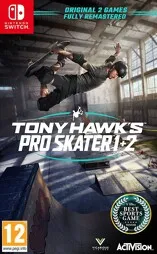 Tony Hawk's Pro Skater 1 + 2 Remastered - Nintendo Switch EU Version, epische HD-Sammlung mit legendären Skate-Tricks und Multiplayer-Action