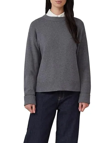 s.Oliver RED LABEL Relaxed Fit Strickpullover - Strickpullover aus Baumwoll-Mix mit Woll-Anteil, sorgt für angenehmes Tragegefühl und zeitgemäßen Look, ideal für wechselhafte Temperaturen.