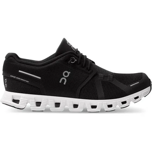 ON Cloud 5 Damen-Sneaker - Schwarz/Weiß, 35.5 EU - Laufschuhe mit patentierter CloudTec-Sohle für optimalen Komfort, leichtes Design und Speed-Lacing System, ideal für den täglichen Gebrauch.