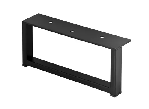 Prima-Online Möbelfuß Möbelfuß 4 x Rechteckiges Möbelbein, Möbelfüße, Schrankfuß Sofafuß, H: 87mm, Schwarz Matt 1 Stk.