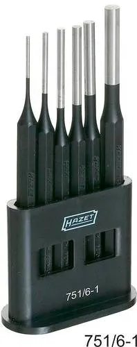 Hazet Splinttreiber-Satz 751/6-1, 6-teilig, Ø 2 - 8mm - Sonstige, langlebiger 6-teiliges Set aus Chrom-Vanadium Stahl mit achtkantigem Schaft, ideal für präzise Arbeiten, Made in Germany.