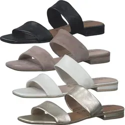 Tamaris Damen Flacher Slipper 1-1-27110-20, Brandy Suede, 39 EU - Pantoletten für Damen, modisch und bequem - ideal für den Alltag oder entspannte Anlässe.