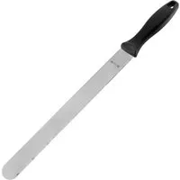 FMProfessional FMPROF Konditormesser zweiseitig 43,5cm - Taschenmesser für Konditoren, beidseitig geschliffen aus hochwertigem rostfreien Edelstahl, ideal zum Teilen von Tortenböden, leicht zu reinigen und perfekt für kreative Backprojekte.