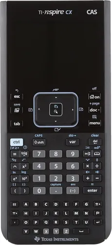 Texas Instruments TI-NSPIRE CX CAS Grafikrechner - Wissenschaftlicher Taschenrechner mit hochauflösendem 320 x 240 Pixel Display, 64 MB internem Speicher und 100 MB Flash-Speicher für komplexe Berechnungen.