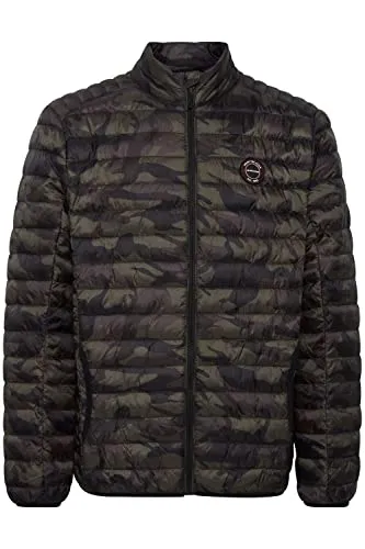 Indicode Davith Herren Steppjacke - Übergangsjacke mit Stehkragen - Funktionsjacken, leicht wattiert und ideal für jede Saison, nachhaltig produziert mit recycelten Materialien.