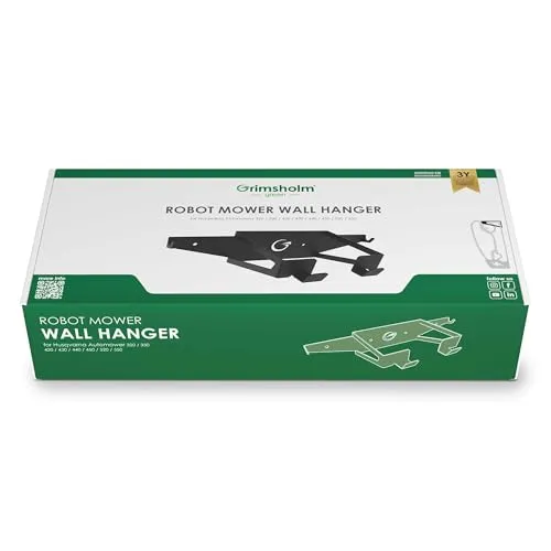 Wandhalterung für Husqvarna Automower 320-550 - Praktische Wandhalterung zur sicheren Aufbewahrung von Husqvarna Roboter-Rasenmähern (Modelle 320, 330, 420, 430, 440, 450, 520, 550). Platzsparend und ideal für die Winterlagerung. Befestigungsmaterial nicht enthalten.