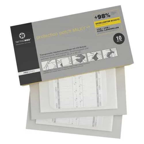 TATTOOMED protection patch MILKY UV Pflaster 10 St