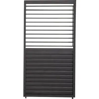 Verstellbare Lamellenwand Mirador 113 cm für 3,6 m Wand Anthrazit - Terrassenüberdachungen mit zusätzlicher Flexibilität für optimale Licht- und Luftsteuerung, witterungsbeständig und langlebig aus Aluminium.