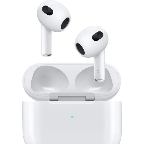 Apple AirPods 3. Generation mit Lightning Charging Case - Kopfhörer mit beeindruckendem Sound und langer Akkulaufzeit, ideal für Musikliebhaber und unterwegs.