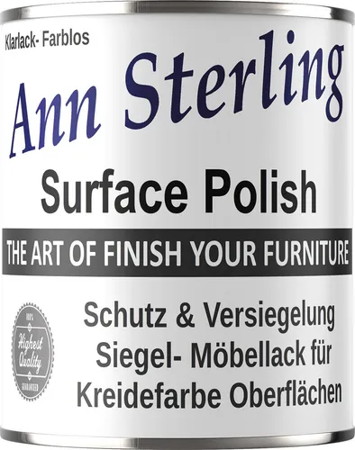 Contura Ann Sterling Siegellack / Versiegelung Klarlack -Finish- für Shabby Chic Farblos Mat - 750ml