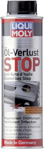 Liqui Moly 1005 Öl-Verlust Stop 300ml - Additive zur Regeneration von Gummi- und Kunststoff-Dichtungen, reduziert Ölverbrauch und verhindert Viskositätsabfall, schützt Umwelt vor Ölflecken.