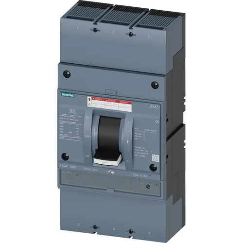Siemens Leistungsschalter 3VA5 UL Frame 800 - Schutzschalter mit 100kA Schaltvermögen für maximale Sicherheit bei 480 V, ideal für industrielle Anwendungen.
