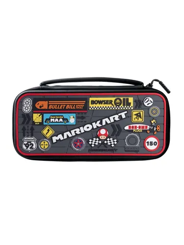 PDP Tasche Plus Travel Case Kart Sponsors Switch - Gaming-Zubehör für Nintendo Switch: Robuste und stilvolle Tragetasche mit Mario Kart Design, bietet optimalen Schutz und ist ideal für unterwegs.