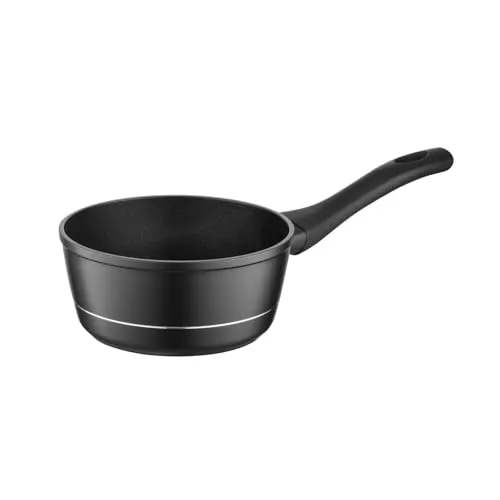 FLORINA Aluminium Stieltopf 1 l – Kasserolle DELUX mit Antihaftbeschichtung - Kasserolle mit 1 l Volumen, geschmiedetem Aluminium und Antihaftbeschichtung für gesundes Kochen. Ideal für alle Herdarten, inkl. Induktion – langlebig und elegant!