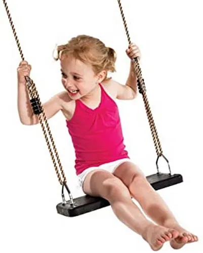 Schaukelsitz Kinderschaukel Gummi mit Stahleinlage – Schwarz - Robuster Schaukelsitz aus Gummi mit Stahleinlage, ideal für stundenlangen Spielspaß im Freien. Perfekt für Schaukeln und Spielplatzgeräte.