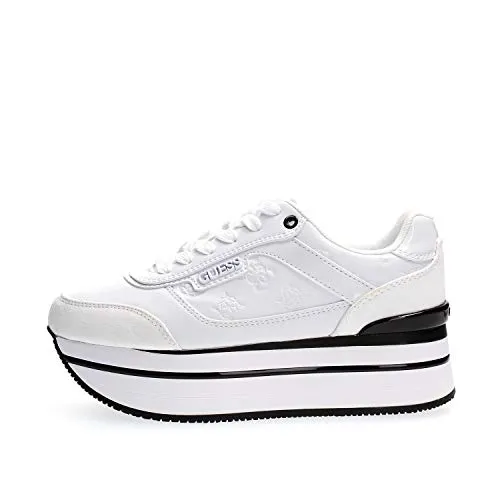 Guess Sneaker HANSIN in Weiß, Größe 40 - Stylischer Guess Sneaker HANSIN in elegantem Weiß, ideal für trendbewusste Damen. Größe 40 verfügbar. Jetzt versandkostenfrei auf Spartoo.de bestellen!