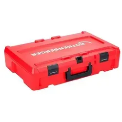 Rothenberger ROCASE 6414 Rot mit Einlage für ROMAX 4000 - Werkzeugkoffer leer, ideal für den Baustelleneinsatz mit leichtem Transport durch Verbindungsmechanismus und robustem ABS-Kunststoff.