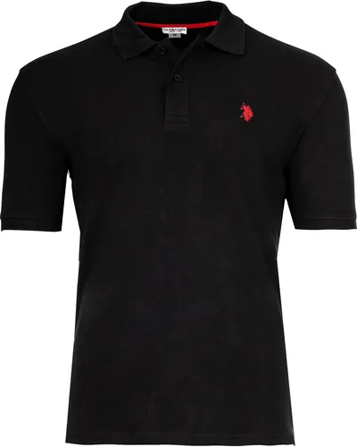 U.S. POLO ASSN. Herren Poloshirt - Piquet, Logo-Stickerei, Stretch Schwarz S - Elegantes Herren Poloshirt aus hochwertigem Pique-Stoff mit Stretch-Anteil für optimalen Tragekomfort. Ideal für lässige Anlässe und sportliche Aktivitäten. Mit markentypischer Logo-Stickerei auf der Brust.
