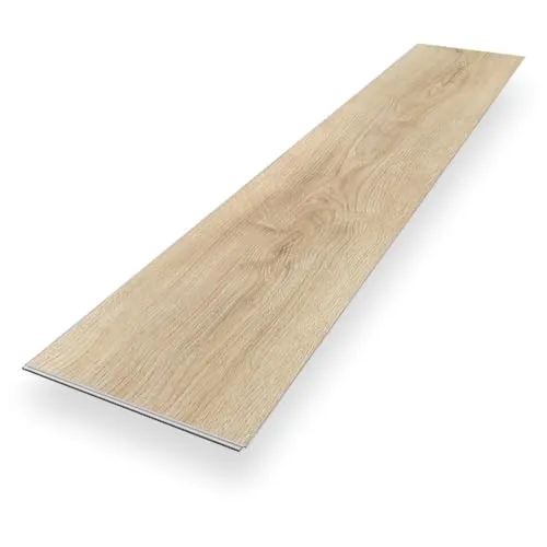 Vinylboden Klick Vinyl Premium "Eiche Stralsund" | Braun Holzoptik | integrierte Trittschalldämmung | 1220 x 225 x 5 mm | Paket mit 2,2 m² | Fußbodenheizung geeignet | 100% wasserfest | Bodenglück