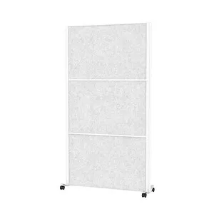 Maul Stellwand MAULconnecto 9611102 Mobil - Mobil auf Rollen, 100 x 182 cm Akustik-Trennwand aus formstabilem Vlies, ideal für effektiven Schallschutz im Büro und geeignet für Allergiker.